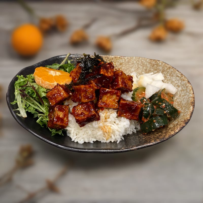 Tofu Rice Plate (Vegan)