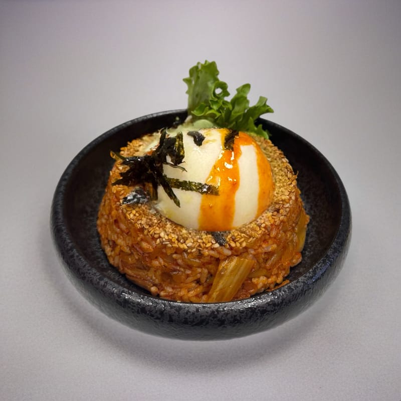 Vegan Kimchee Fried Rice with VG Egg (GF)