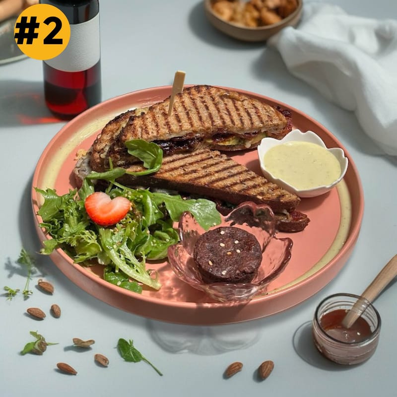 #2. Sweet baked Bacon Panini