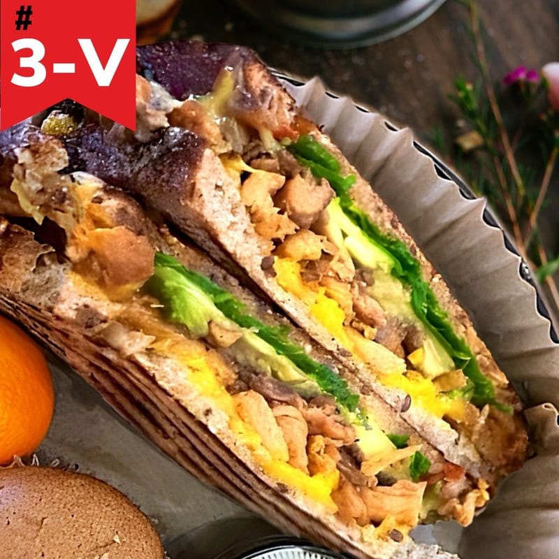 #3-V. Vegan Soy Chicken Panini
