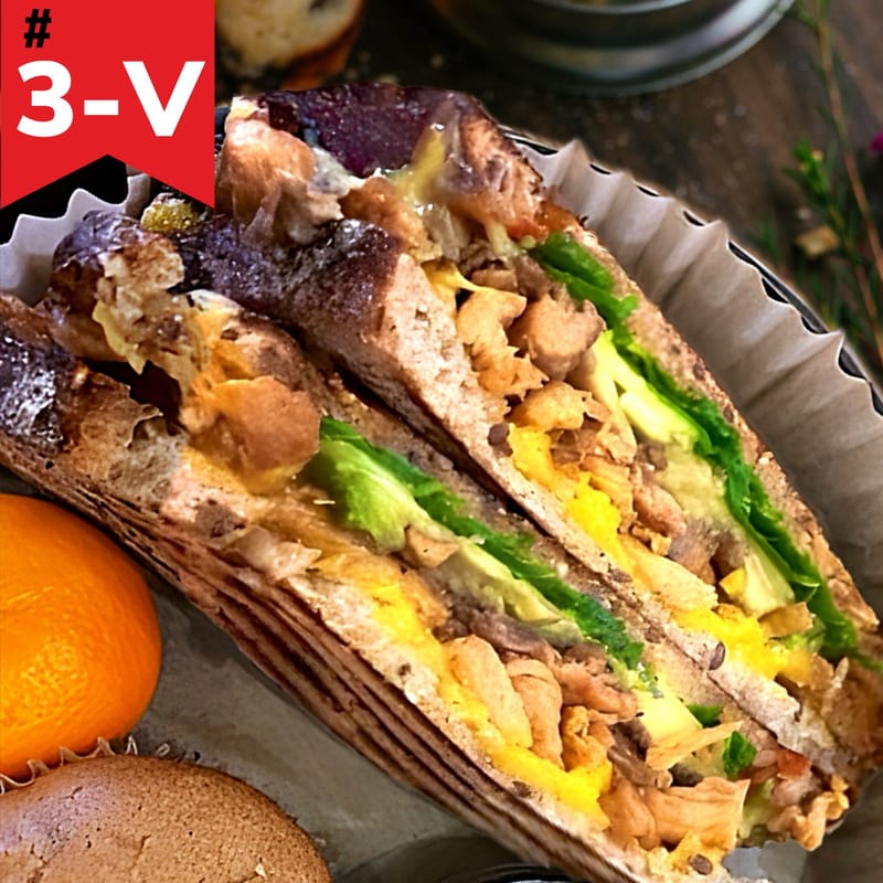 #3-V. Vegan Soy Chicken Panini
