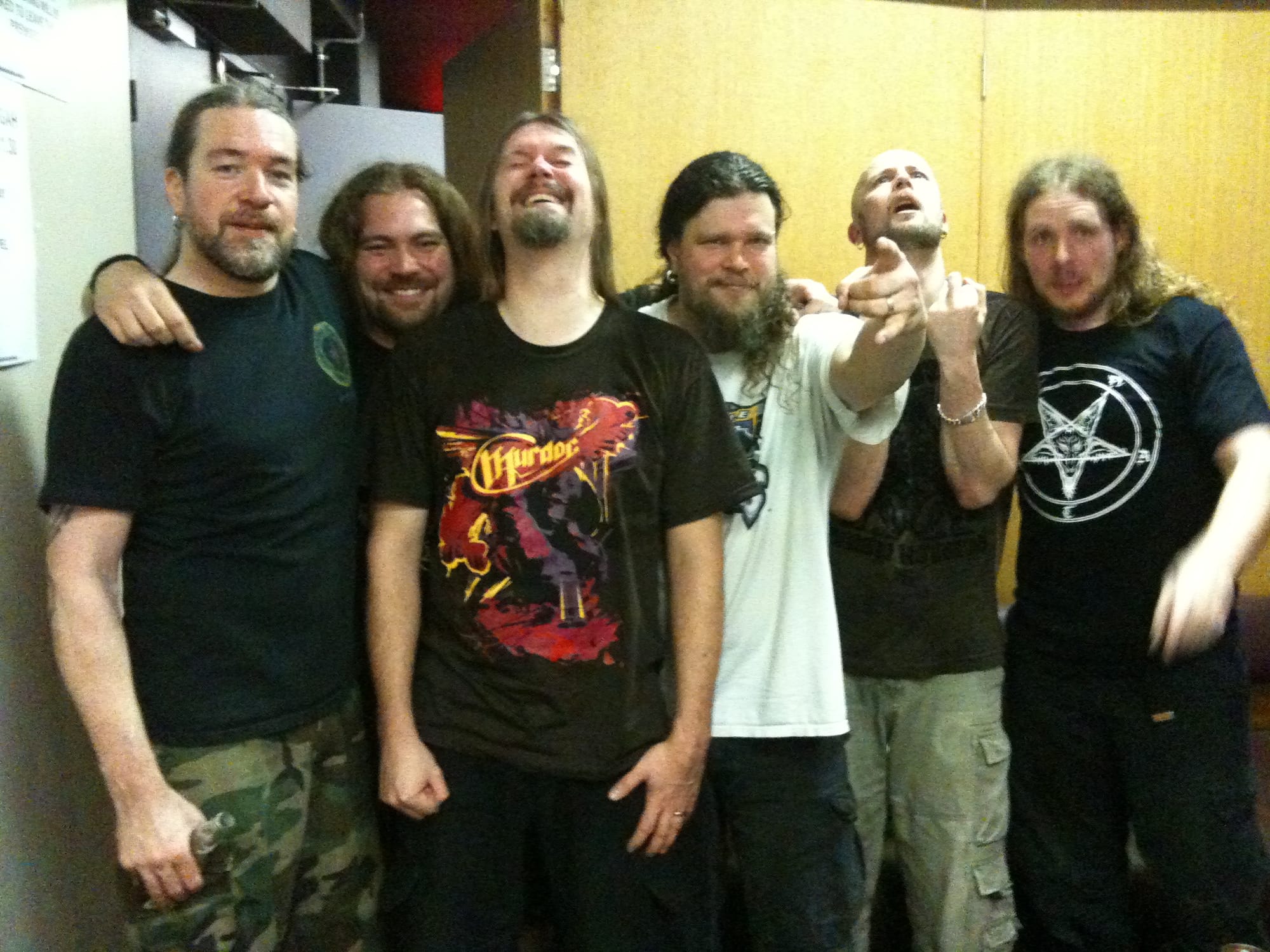 Meshuggah - I'm 2nd from Left if you can tell - 2010