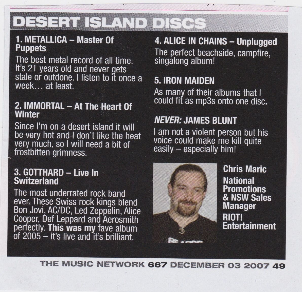 Desert Island Discs 2007