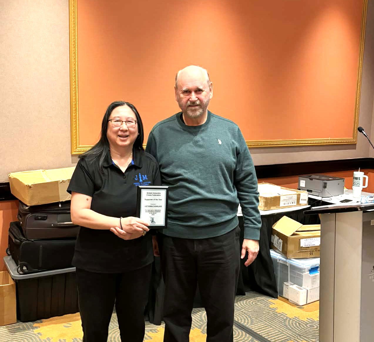 Victoria Doknjas Presented with 2025 Chess Supporter of the Year Award