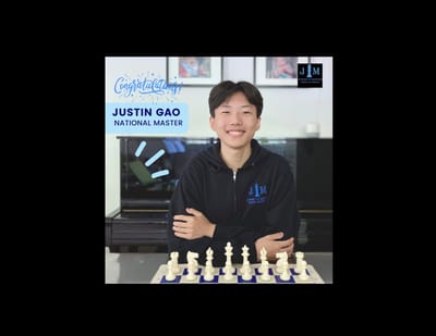 National Master Justin Gao
