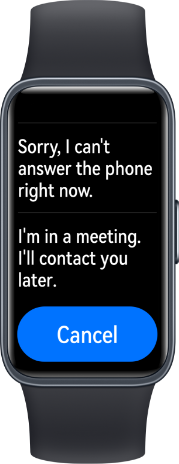 Huawei band 8 Quick reply