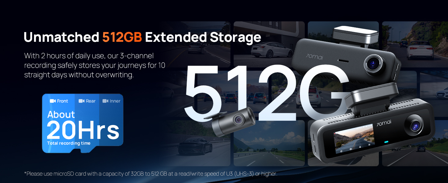 loop recording dash cams