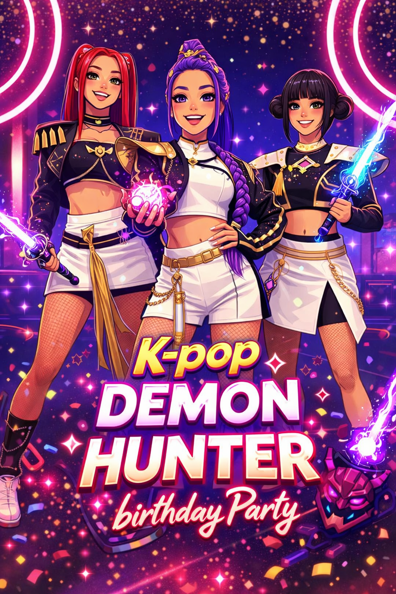 ☆ K-pop Demon Hunters birthday party