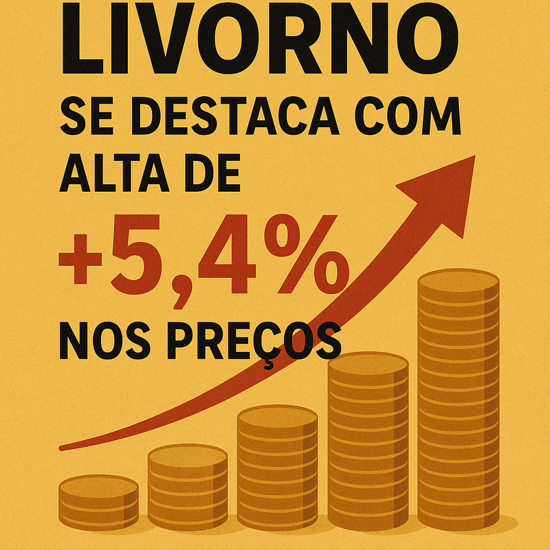 Livorno se destaca com alta de +5,4% nos preços