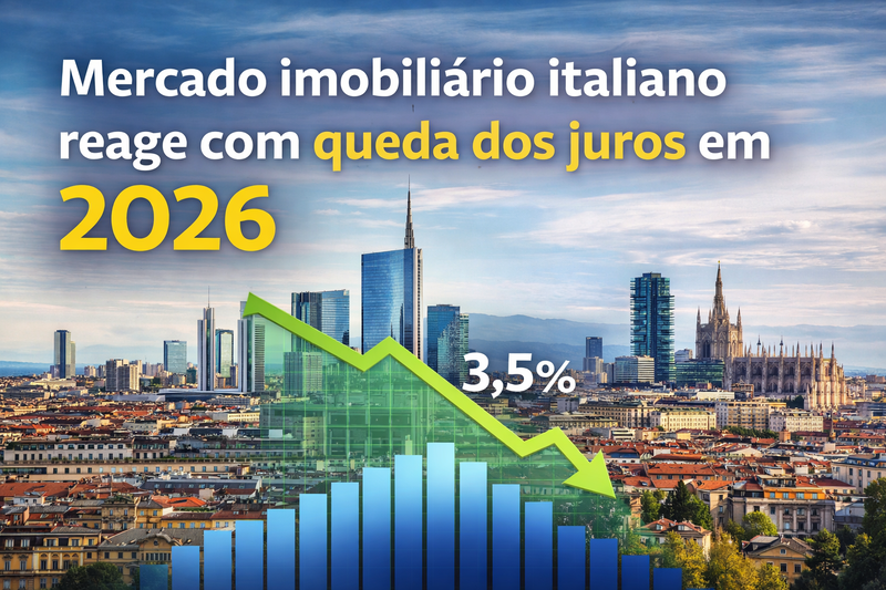 Crédito mais barato reacende mercado imobiliário na Itália em 2026
