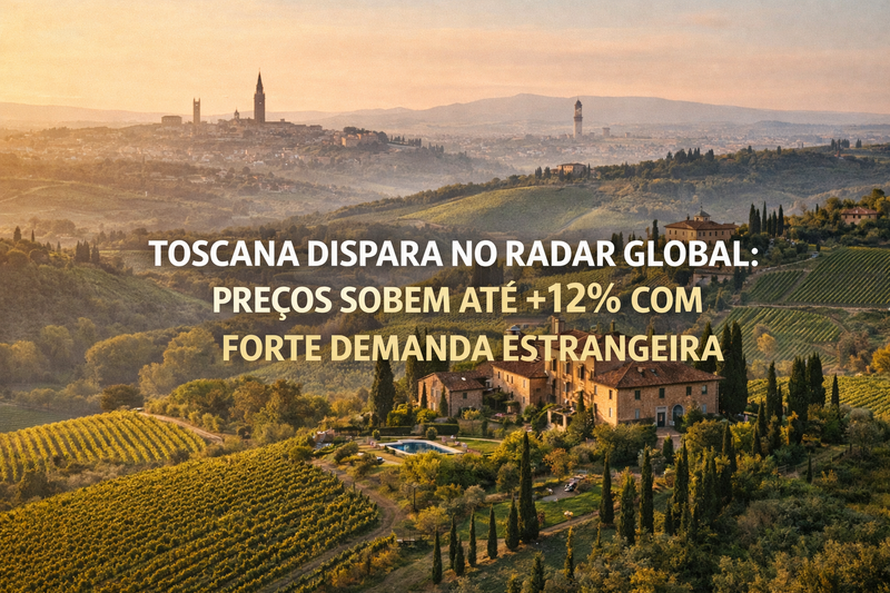 Toscana dispara no radar global: preços sobem até +12% com forte demanda estrangeira