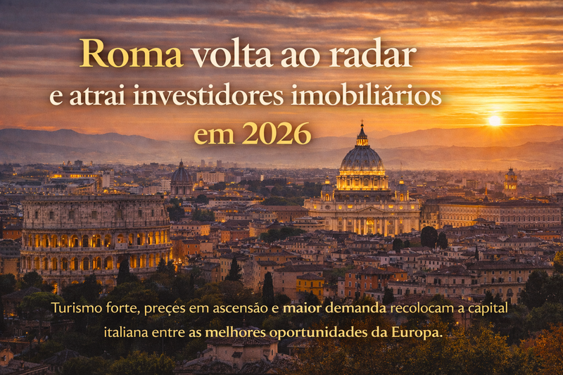 Roma acelera recuperação e volta ao radar de investidores imobiliários em 2026