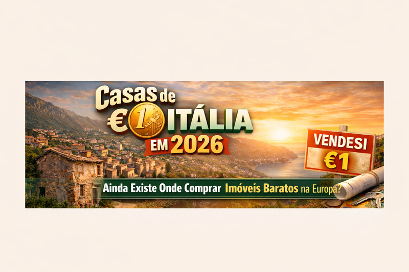 Casa de €1 na Itália: curiosidade viral ou oportunidade real? O que os números mostram em 2026