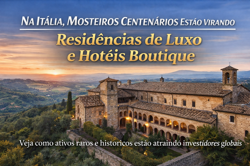 Na Itália, mosteiros centenários estão virando residências de luxo e hotéis boutique