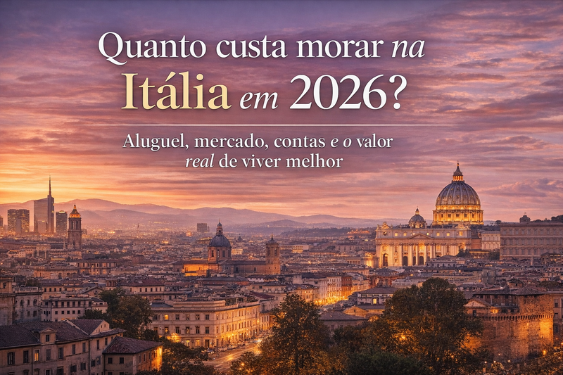 Quanto custa morar na Itália em 2026? Aluguel, mercado, contas e o valor real de viver melhor