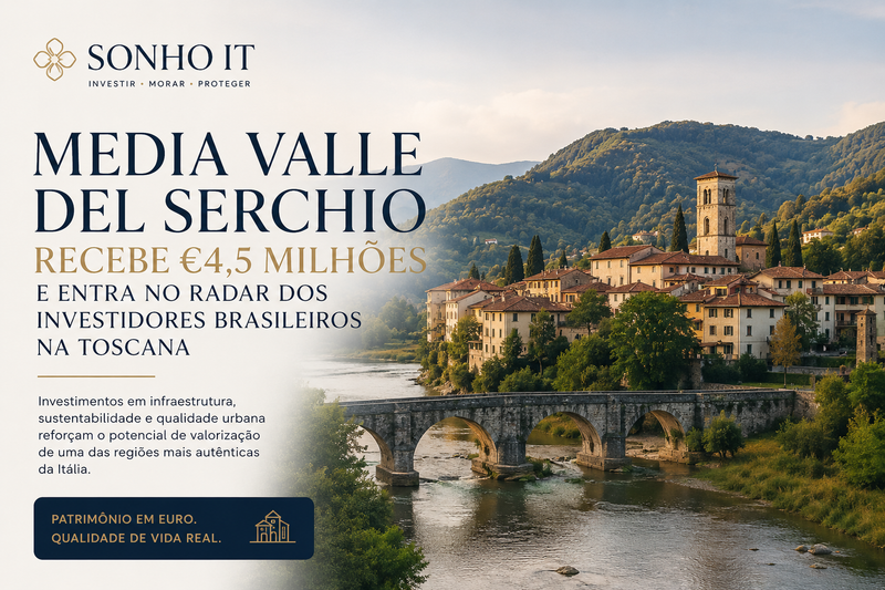 Media Valle del Serchio recebe €4,5 milhões e entra no radar dos investidores brasileiros na Toscana