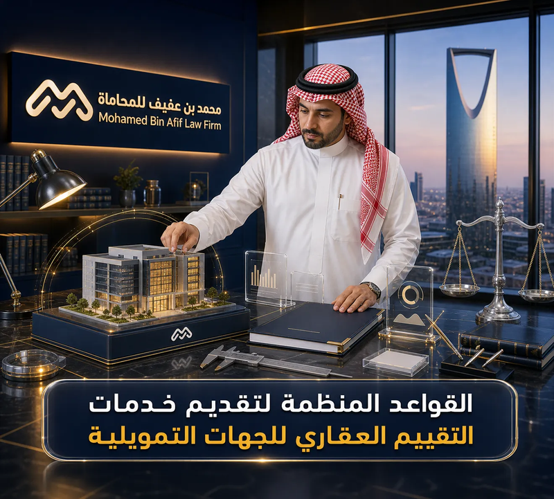 القواعد المنظمة لتقديم خدمات التقييم العقاري للجهات التمويلية