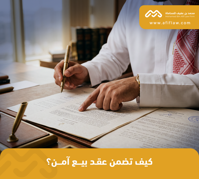 كيف تضمن عقد بيع آمن؟ استراتيجيات لتقليل المخاطر وحماية استثمارك