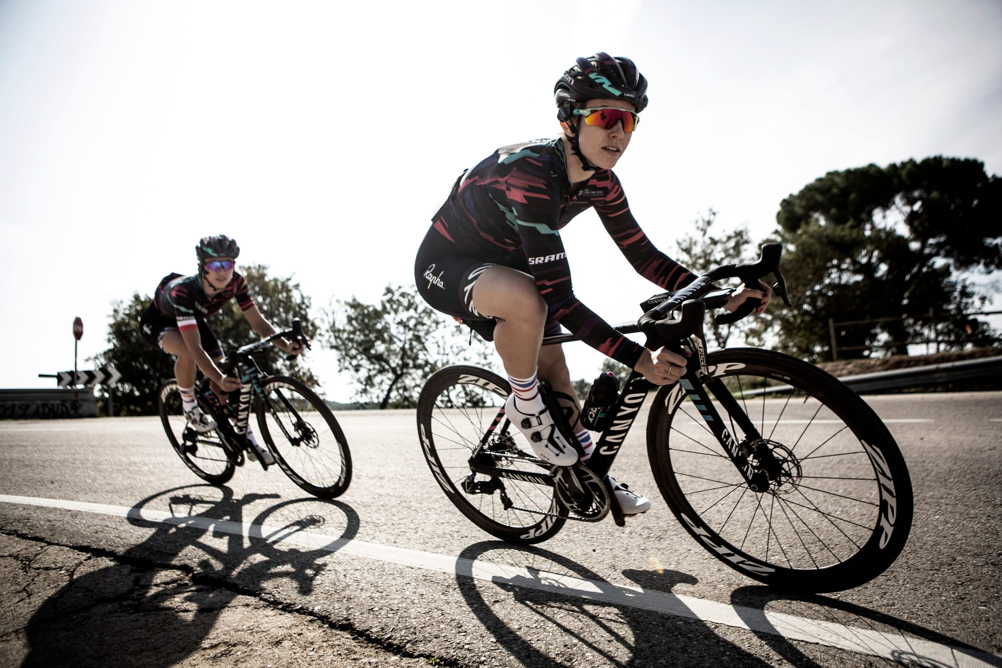 Commission to capture video & stills of Canyon–SRAM professional women's cycling team & local riders using headset communication device
