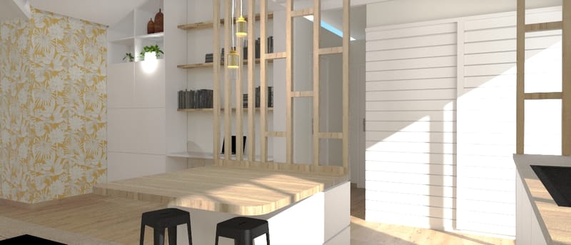 Aménagement et décoration intérieure d'une maison à Capbreton