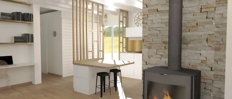 Aménagement et décoration intérieure d'une maison à Capbreton