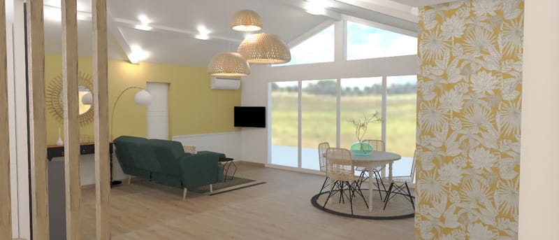 Aménagement et décoration intérieure d'une maison à Capbreton