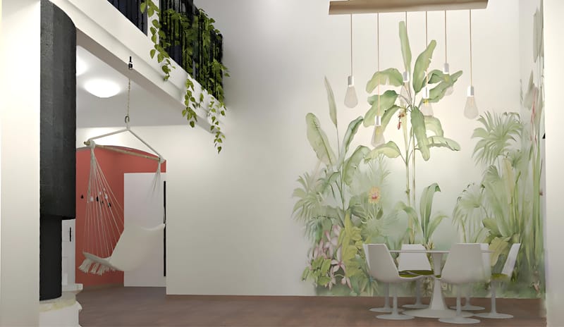 aménagement et décoration intérieure des espaces repas et salon d'une maison à Saint-Vincent-de-Paul dans les Landes