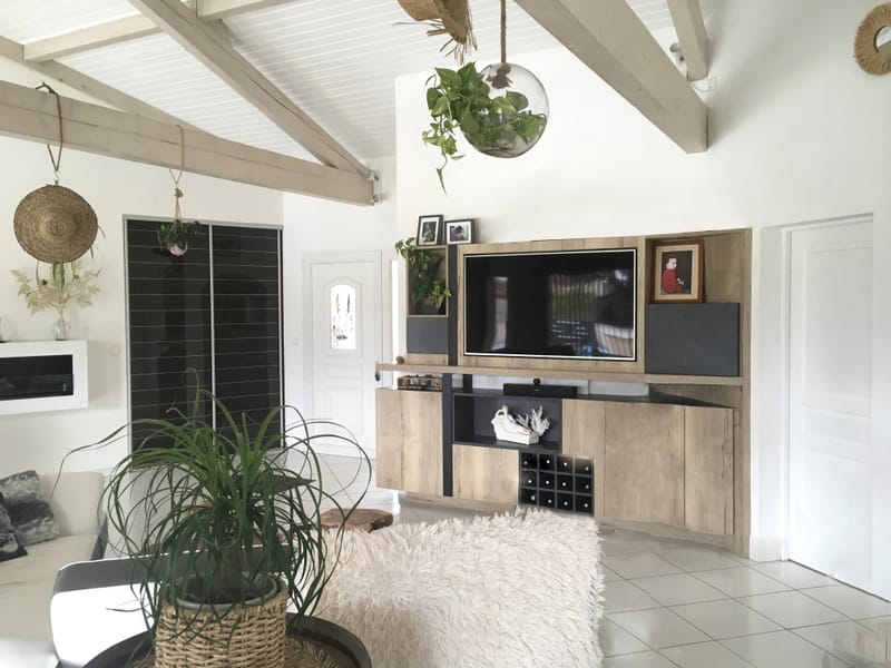 rénovation d'une maison avec création de mobilier à Vicq d'Auribat dans les Landes