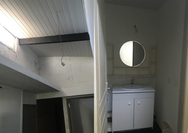 " c"est une maison bleue adossée à la foret ",SDB