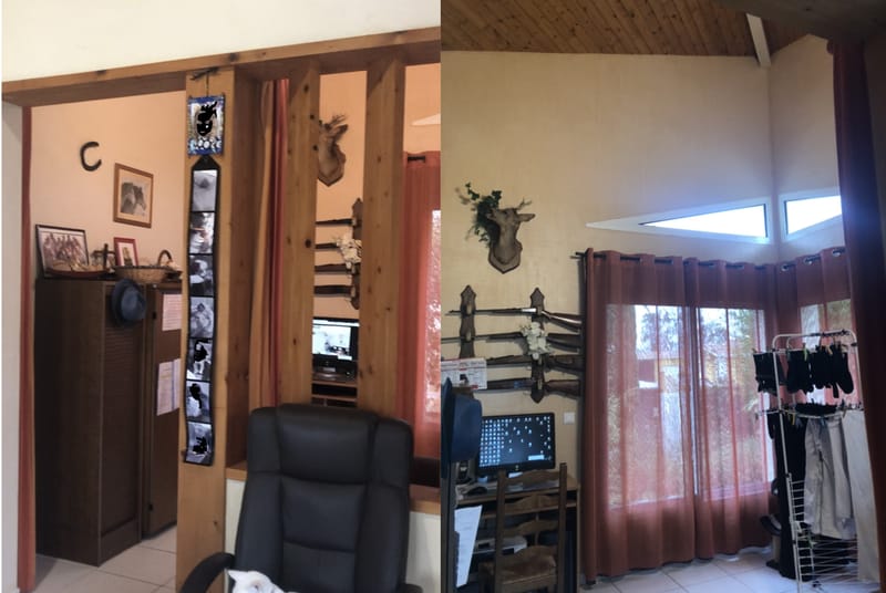 rénovation d'une maison avec design de mobilier à Vicq d'Auribat dans les Landes