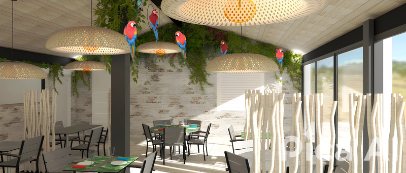 décoration interieure restaurant l"annex"à Capbreton