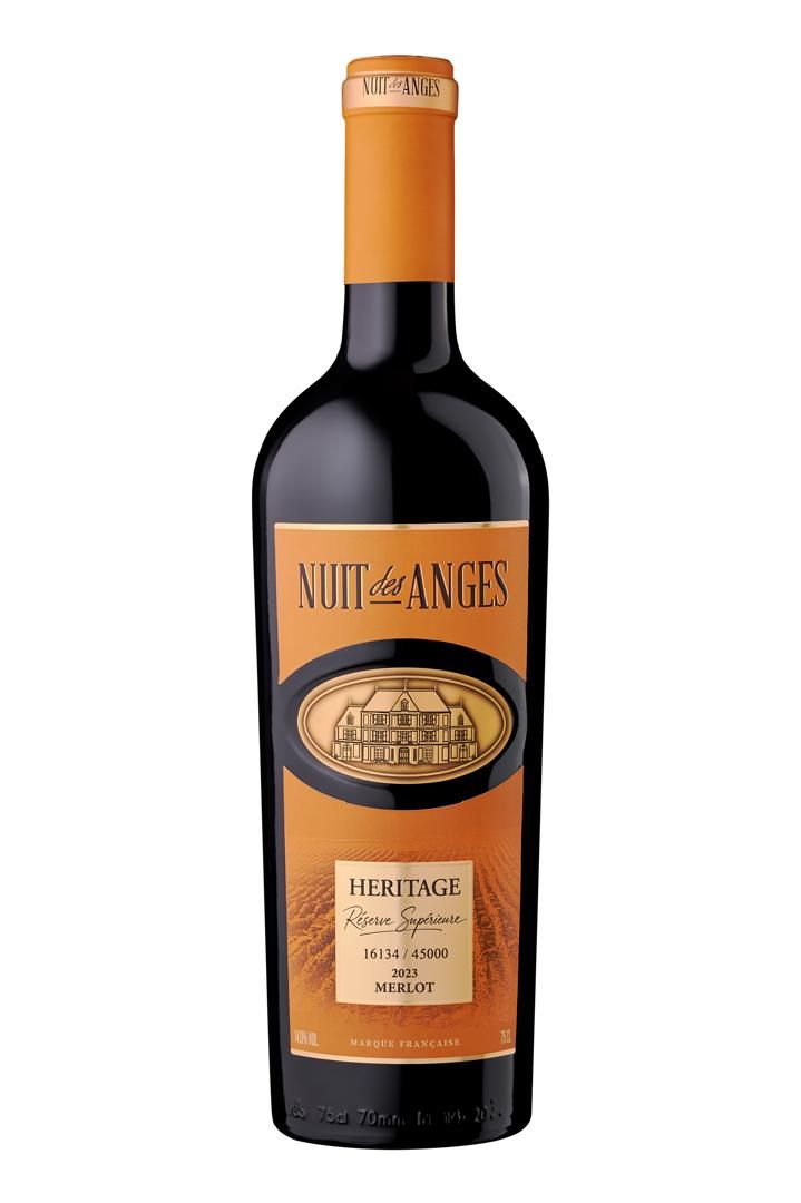 75cl / Vin Rouge Sec / Red Wine Dry / Merlot / 6 UVC = 8,3 kg / 14% vol. (Édition limitée)