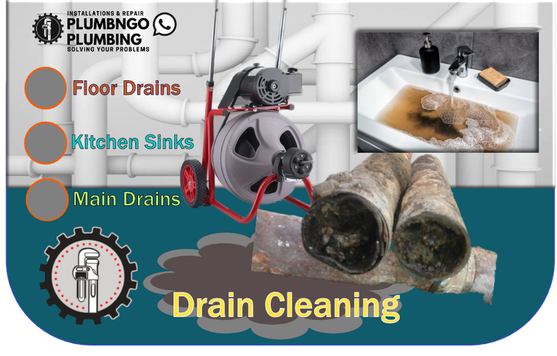 DRAIN CLEANING - clogged kitchen sinks &amp; plugged drains