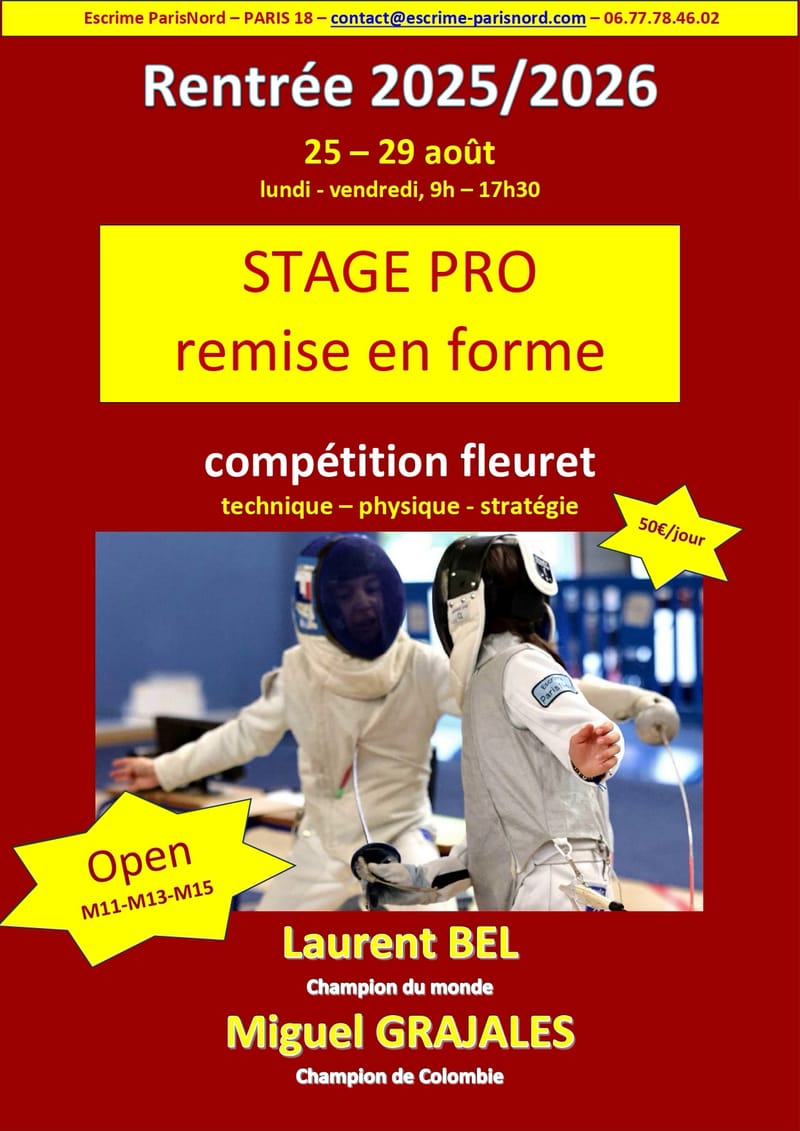 STAGE PRO - remise en forme pour la rentrée
