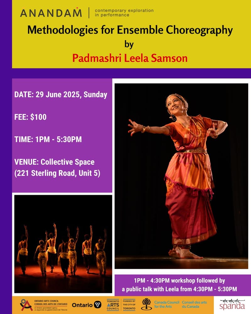 Workshop- Methodologies for Ensemble Choreography by Padmasree Leela Samson