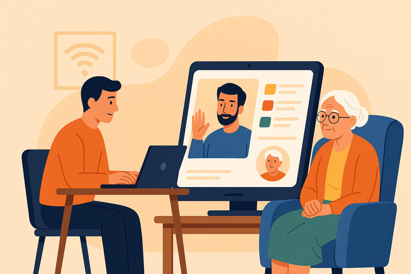 טיפול בדמנציה מרחוק: מציאות חדשה למשפחות רבות