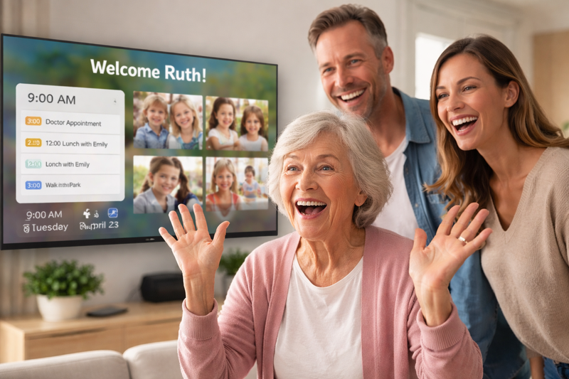 הרגע שבו משהו מסתדר - שמחה, התפעלות ותחושת הקלה בפעם הראשונה שמסך ממואפ נדלק בבית