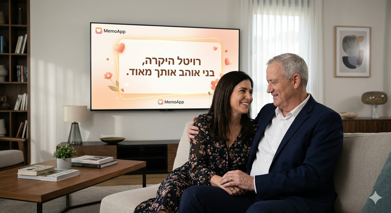 החשיפה של בני גנץ על אשתו רויטל: אלצהיימר שגרם לדמנציה בגיל צעיר ואיך ממואפ - MemoApp מסייעת למשפחות ולאדם