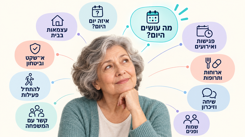 כשהזיכרון מתחיל להשתנות: עשרה אתגרים בחיי היום־יום ואיך אפשר לעזור עם טכנולוגיית ממואפ