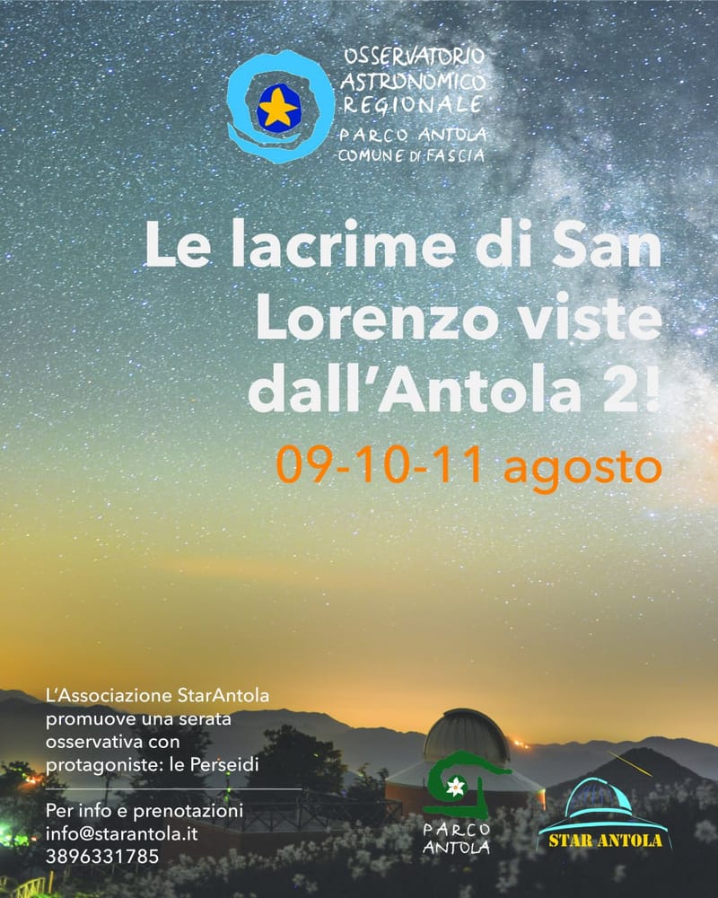 Le lacrime di San Lorenzo viste dall’Antola 2 !