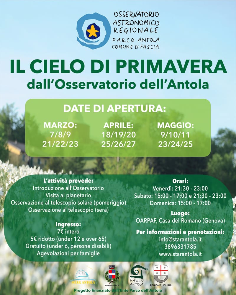 Il Cielo di Primavera dall'Osservatorio dell'Antola
