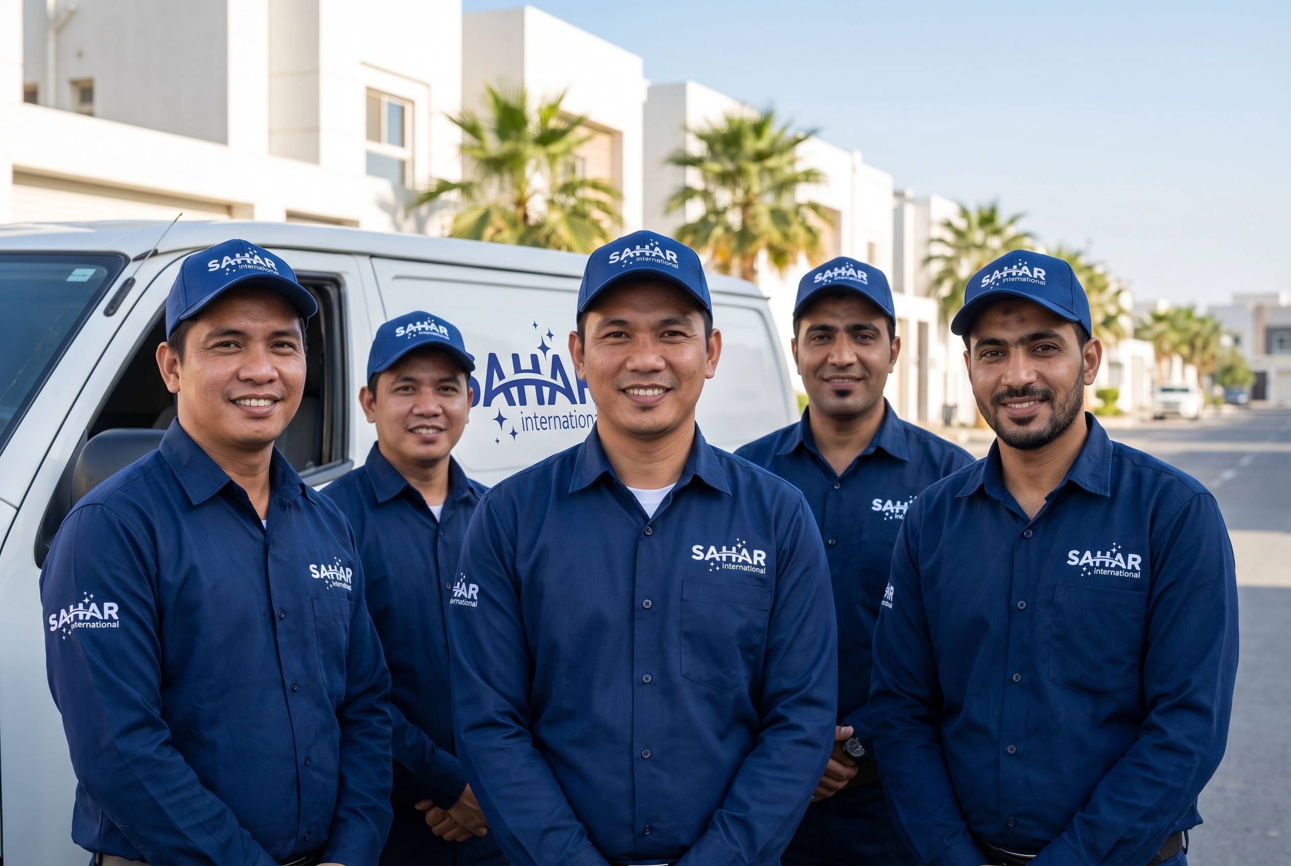 فريق عمل شركة سهر كلين - شركة تنظيف دكت مكيفات بجدة