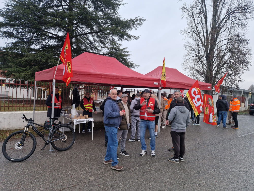 Grève Colas Pau pour de gfraves Problèmes de sécurités et santé sur chantier