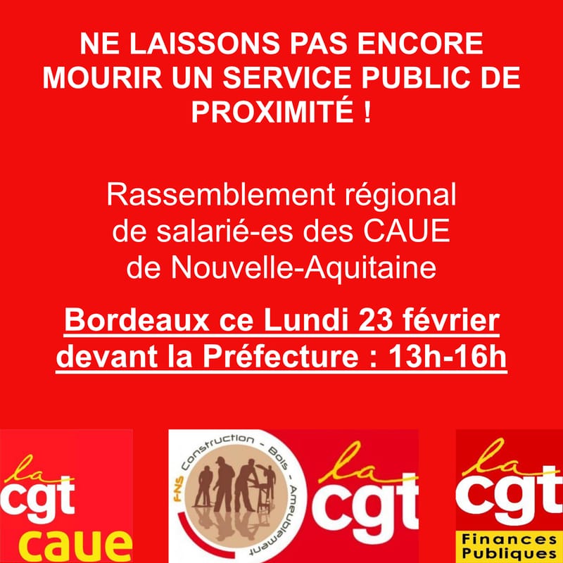 STOP AUX LICENCIEMENTS DANS LES CAUE 1000 EMPLOIS MENACES L’ETAT VEUT LIQUIDER UNE INGÉNIERIE LOCALE ET GRATUITE DE LA TRANSITION ÉCOLOGIQUE