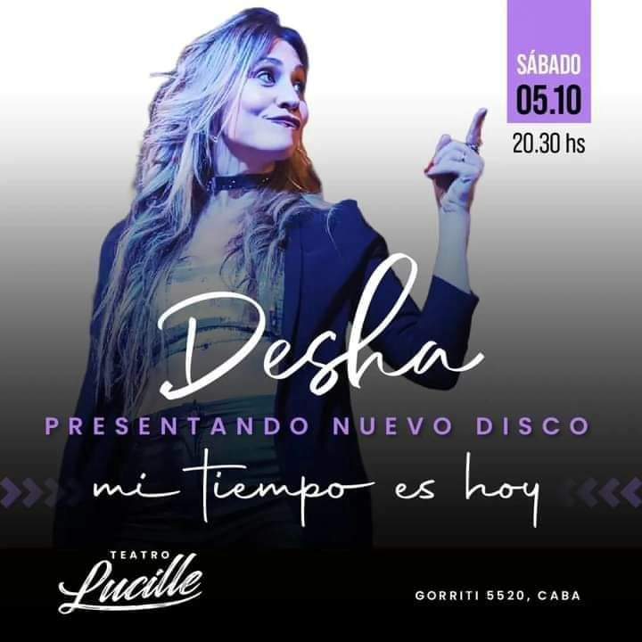 👉 Desha presenta su nuevo disco "Mí tiempo es hoy".