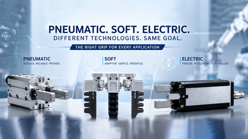 Pneumatic, Soft or Electric Grippers — Which One Is the Future?