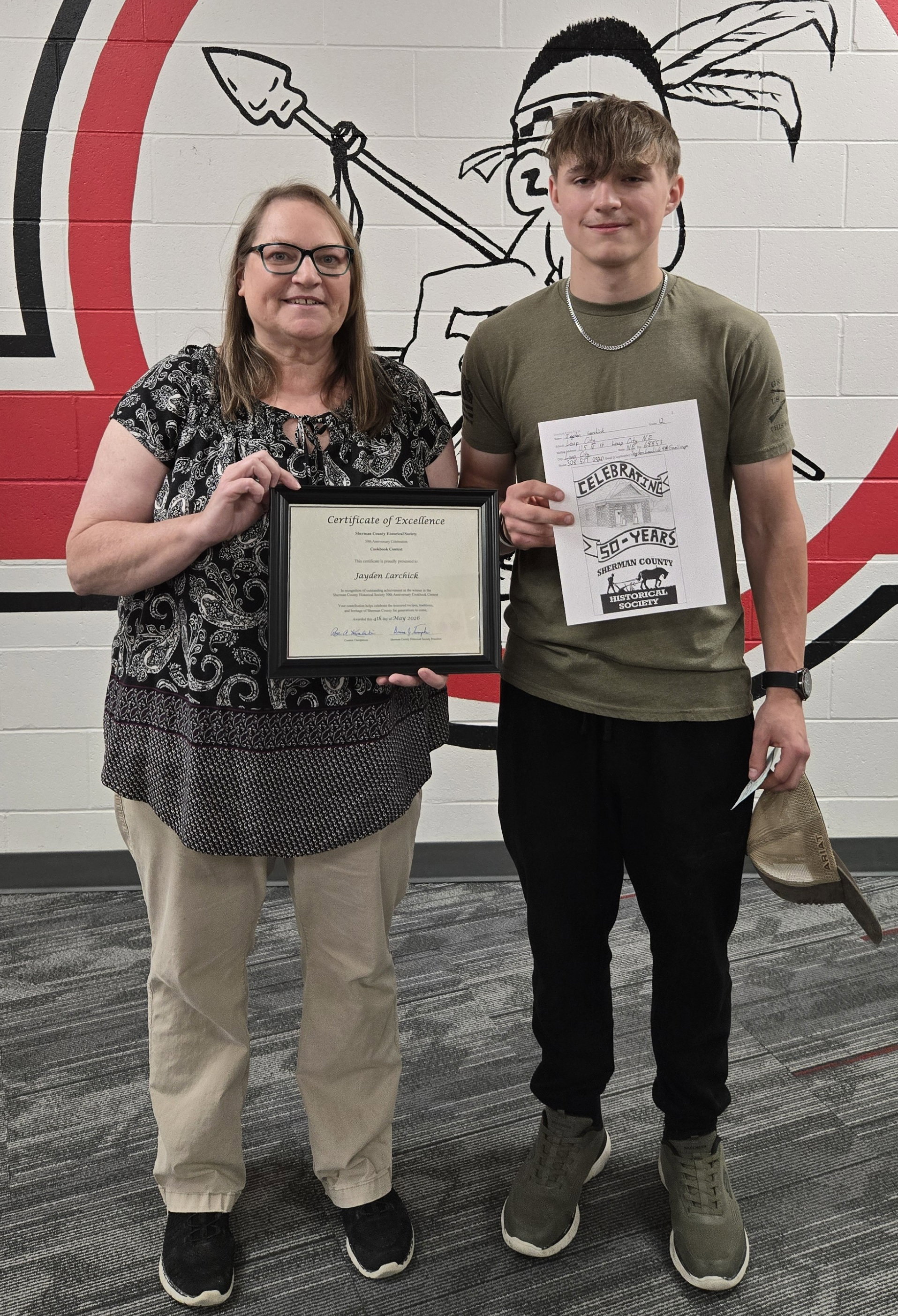 Mrs. Deb Miller & Jayden Larchick