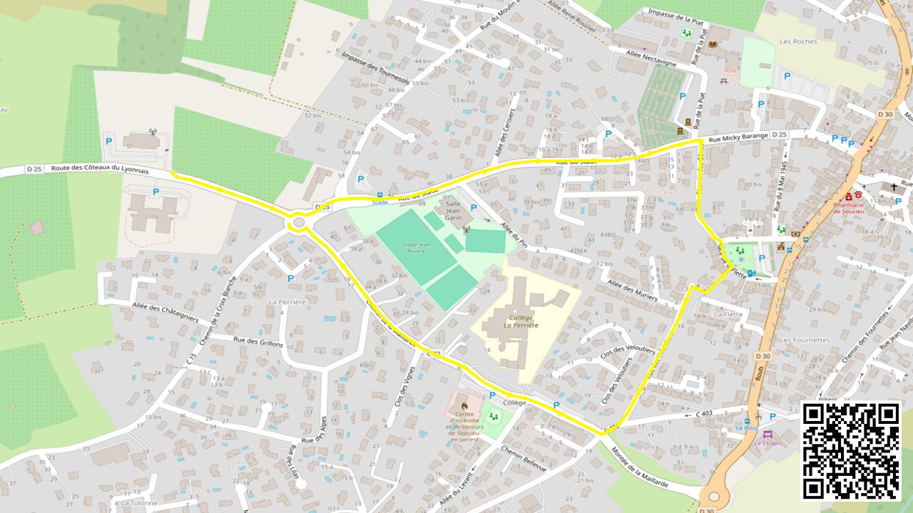 Parcours 🟡 2Km - Gratuit -♿