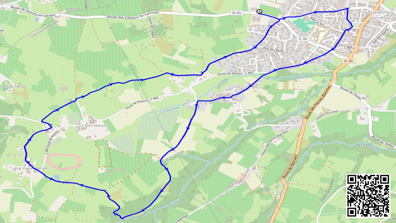 Parcours 🔵 10 km - 9 €