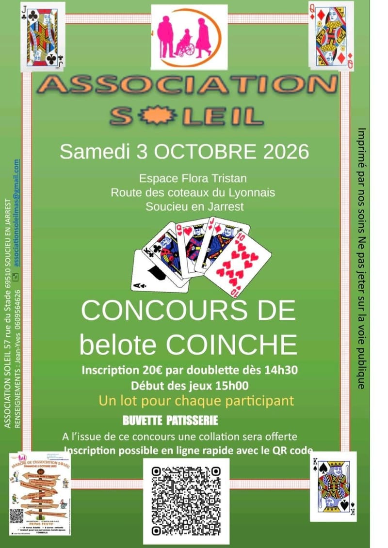 CONCOURS DE BELOTE COINCHE 2026